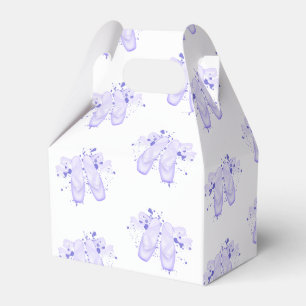 Caja Para Regalos Ballet Morado Cumpleaños Pointe Shoes