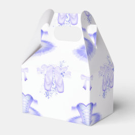 Caja Para Regalos Ballet Morado Cumpleaños Tutu y Pointe Shoes