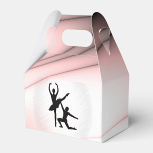 Caja Para Regalos Ballet Pareja Baila Acento Rosa
