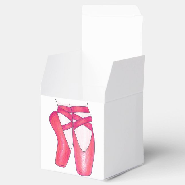 Caja Para Regalos Ballet rosa Ballerina Pointe Shoes Maestra de Bail (Abierto)
