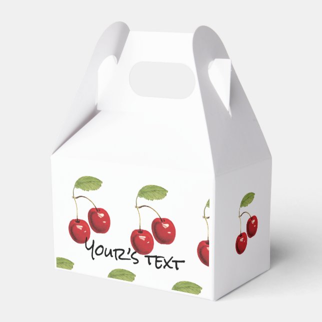 Caja Para Regalos Ballotins Cherry ❤️ cerise BOX (Front Side)