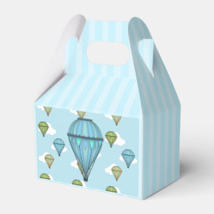 Caja Para Regalos Balón de aire caliente cielo azul y cielo azul tur