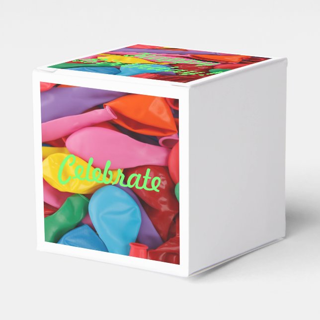 Caja Para Regalos ¡Balón de cumpleaños! (Costado Anverso)