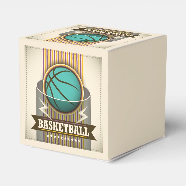 Caja Para Regalos Baloncesto Deporte Juego de pelotas Guay (Reverso Costado)