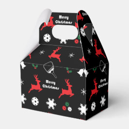 Caja Para Regalos Baloncesto Feliz Navidad 🎄 Envuelto negro