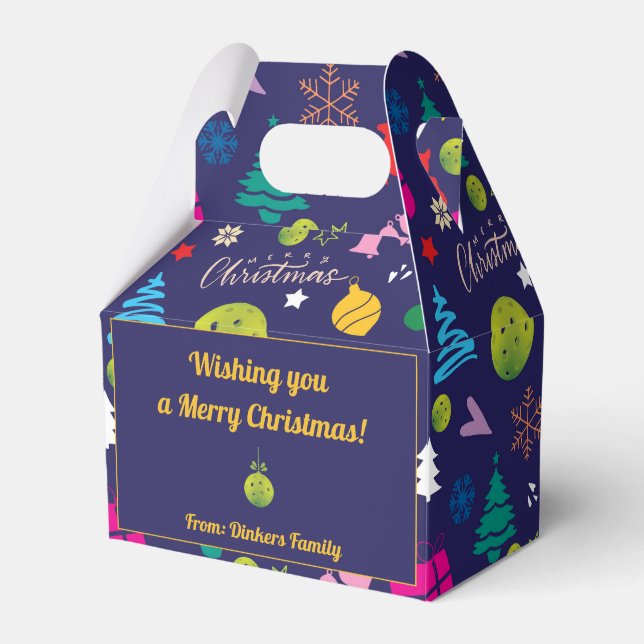 Caja Para Regalos Baloncesto 🎄 Feliz Navidad, texto personalizado (Front Side)