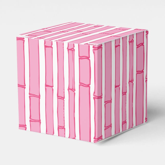 Caja Para Regalos Bambooey Bamboo Stripe in Pink (Costado Anverso)