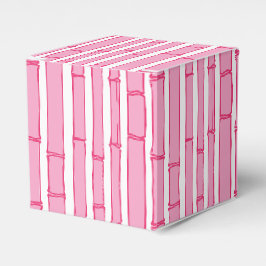 Caja Para Regalos Bambooey Raya de Bambú en Rosa