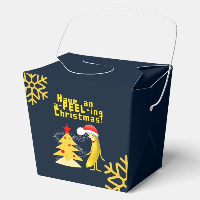 Caja Para Regalos banana de Navidad (Anverso)