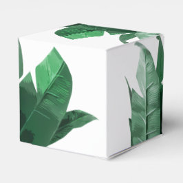 Caja Para Regalos Banana Leaf Print Square Favor Box