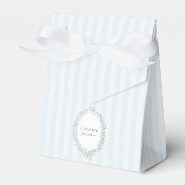 Caja Para Regalos Banda azul de la pastelería francesa Boulangerie (Front Side)