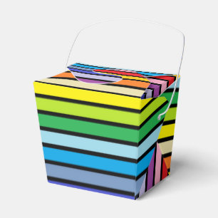 Caja Para Regalos Bandas de arco iris de espectro más amplio y deli
