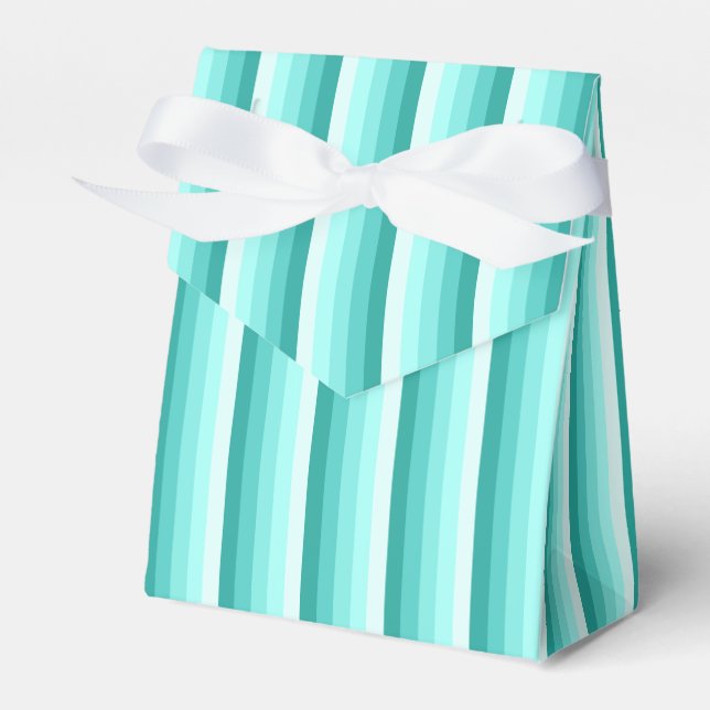 Caja Para Regalos Bandas de sombra turquesa (Front Side)