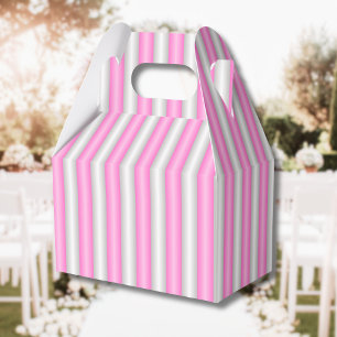 Caja Para Regalos Bandas modernas de neón rosado con efecto 3D