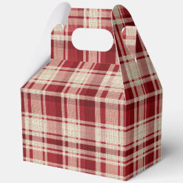 Caja Para Regalos Bandas rojas de plástico de crema roja