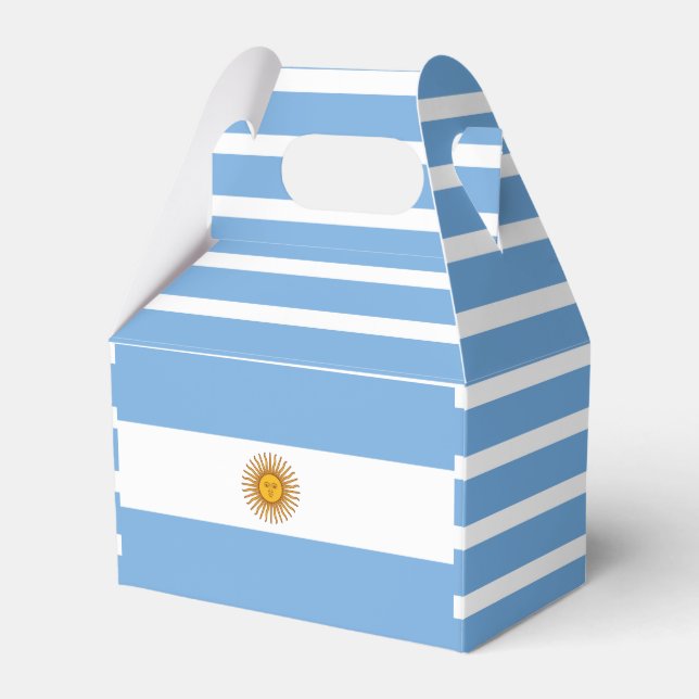 Caja Para Regalos Bandera argentina Favor Box (Front Side)