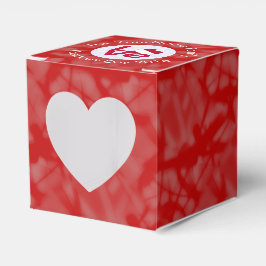 Caja Para Regalos Bandera austriaca corazón AMOR Texto personalizado