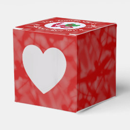 Caja Para Regalos Bandera bangladesí de amor rojo