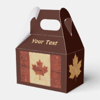 Bandera Canadiense En El Interior De La Baraja De 