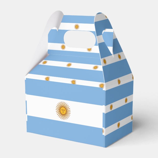 Caja Para Regalos Bandera de Argentina (Reverso)