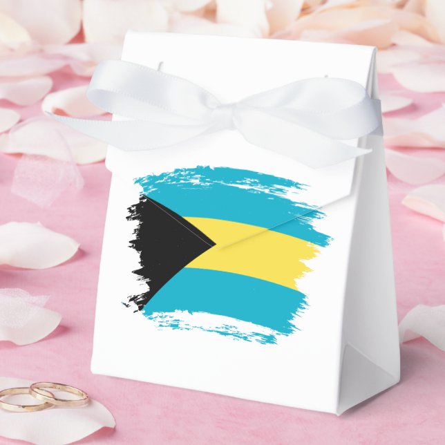 Caja Para Regalos Bandera de Bahamas (Boda)