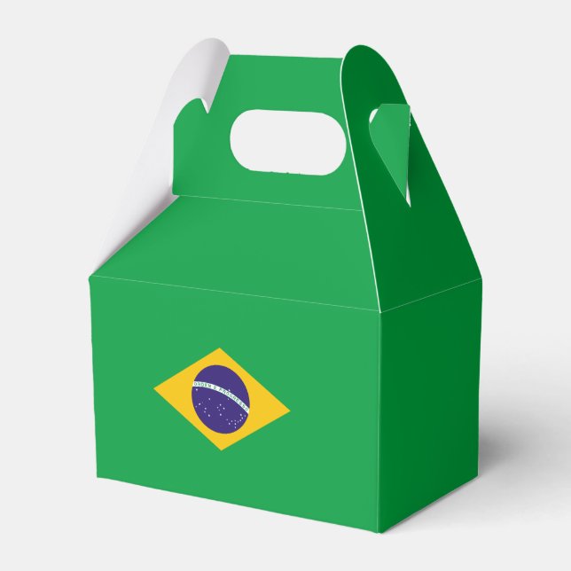Caja Para Regalos Bandera de Brasil (Reverso)