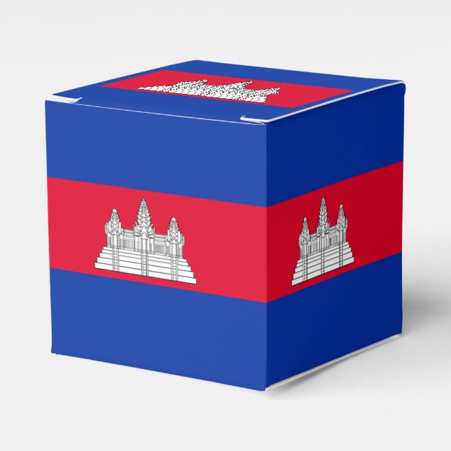 Caja Para Regalos Bandera de Camboya (Costado Anverso)