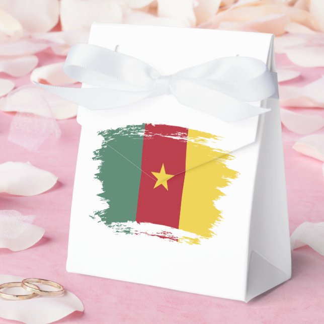 Caja Para Regalos Bandera de Camerún (Boda)