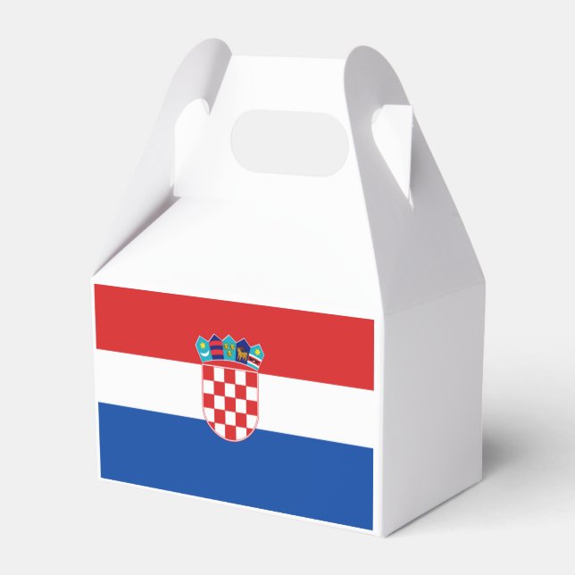 Caja Para Regalos Bandera de Croacia (Reverso)