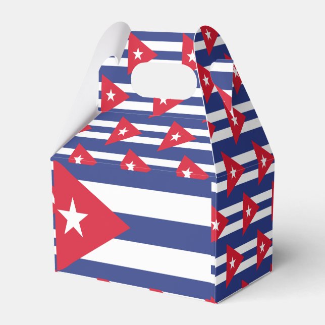 Caja Para Regalos Bandera de Cuba (Reverso)