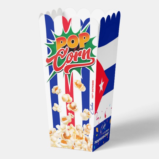 Caja Para Regalos Bandera de Cuba (Reverso )