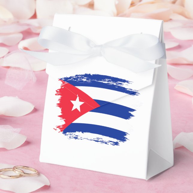 Caja Para Regalos Bandera de Cuba (Boda)