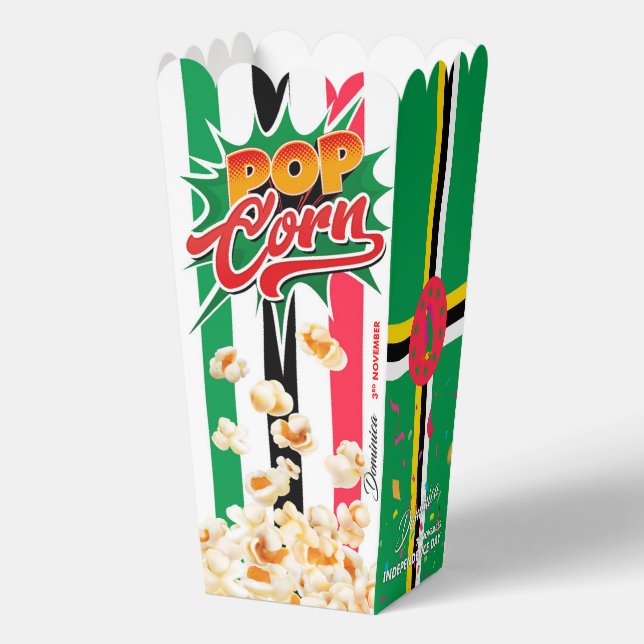 Caja Para Regalos Bandera de Dominica (Reverso )