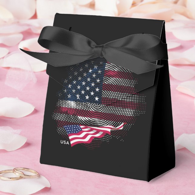 Caja Para Regalos bandera de EE. UU. (Boda)