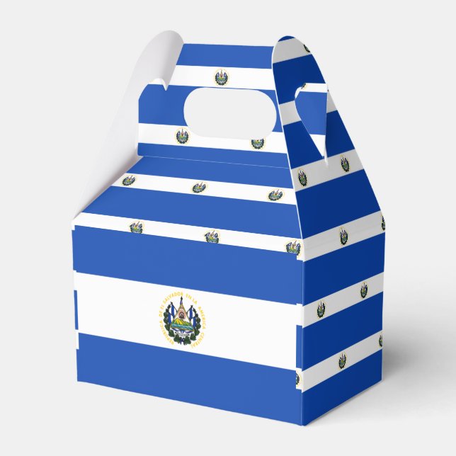 Caja Para Regalos Bandera de El Salvador (Reverso)