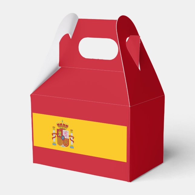 Caja Para Regalos Bandera de España Favor Box (Front Side)