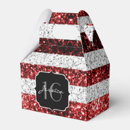 Caja Para Regalos Bandera de Estados Unidos azul rojo chispas purpur