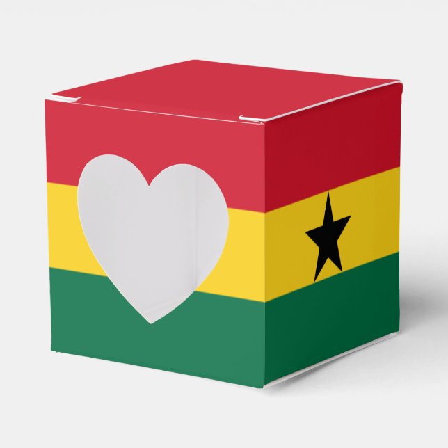 Caja Para Regalos Bandera de Ghana (Anverso)
