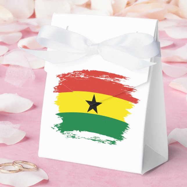 Caja Para Regalos bandera de Ghana (Boda)