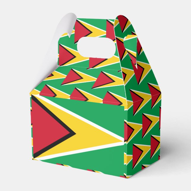 Caja Para Regalos Bandera de Guyana (Reverso)