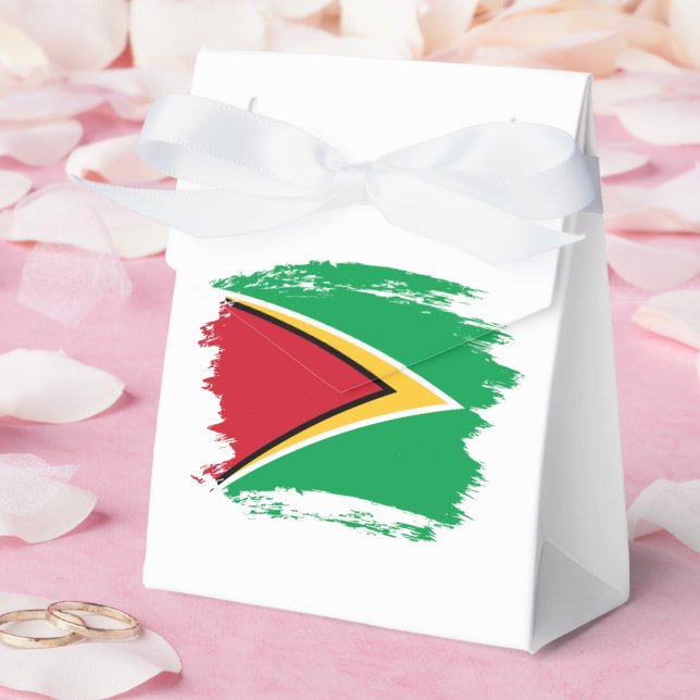 Caja Para Regalos Bandera de Guyana (Boda)