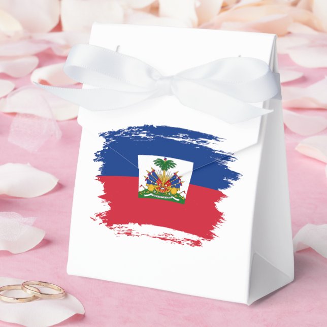 Caja Para Regalos Bandera de Haití (Boda)