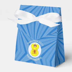 Caja Para Regalos Bandera de Hanukkah del Ángel Rampante del León Es