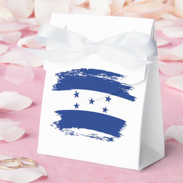Caja Para Regalos Bandera de Honduras (Boda)