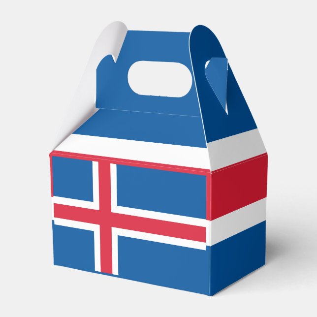 Caja Para Regalos Bandera de Islandia (Front Side)