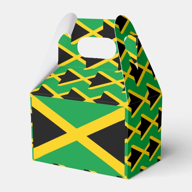 Caja Para Regalos Bandera de Jamaica (Reverso)