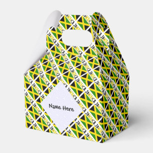 Caja Para Regalos Bandera de Jamaica Jamaicana Personalizada en Bald