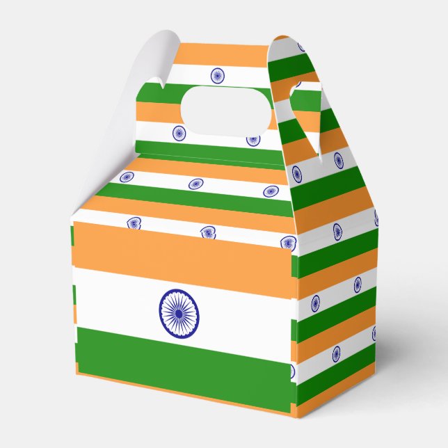 Caja Para Regalos Bandera de la India (Reverso)
