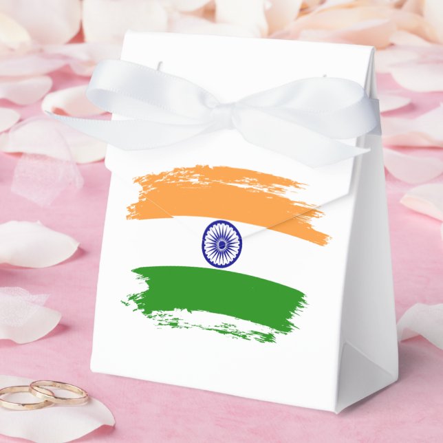Caja Para Regalos Bandera de la India (Boda)