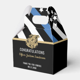 Caja Para Regalos Bandera de la Línea Azul de la policía: Retiro